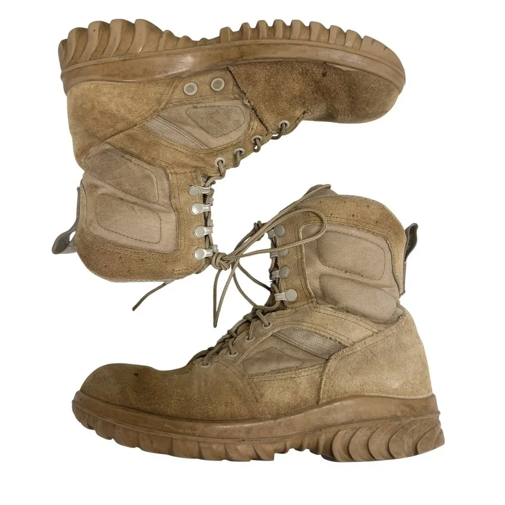 Altama 5788 Tactical‎ Assault Boots Mens 8 Wide Coyote Tan Suede Made in USA